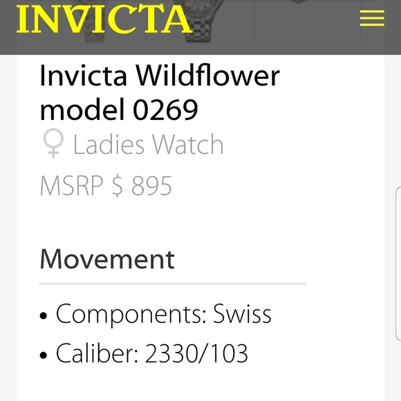 Invicta Wildflower 0269 - Picture 7 of 8